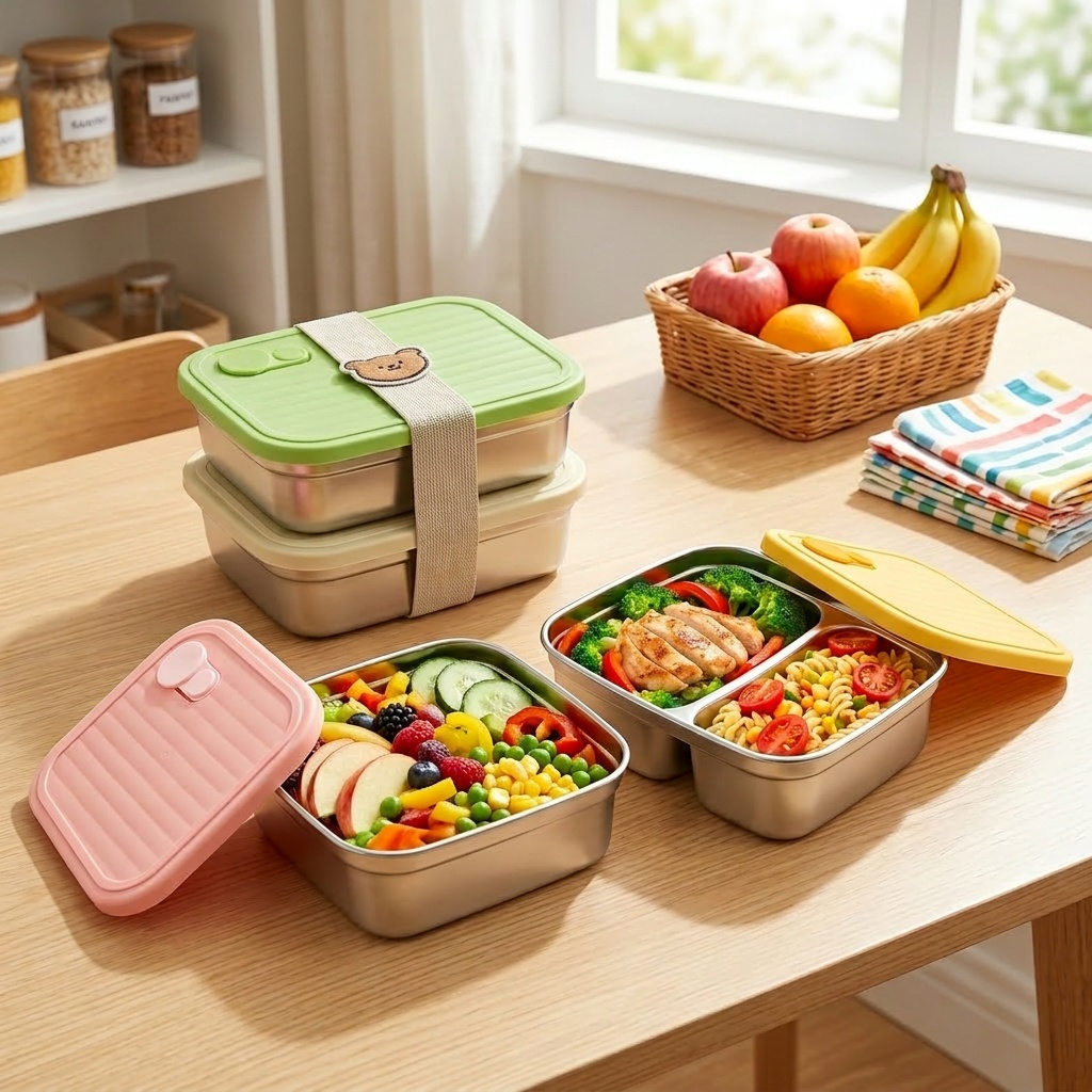 Meal Prep Meal Ideas - Microwavable 304 Stainless Steel Bento Lunch