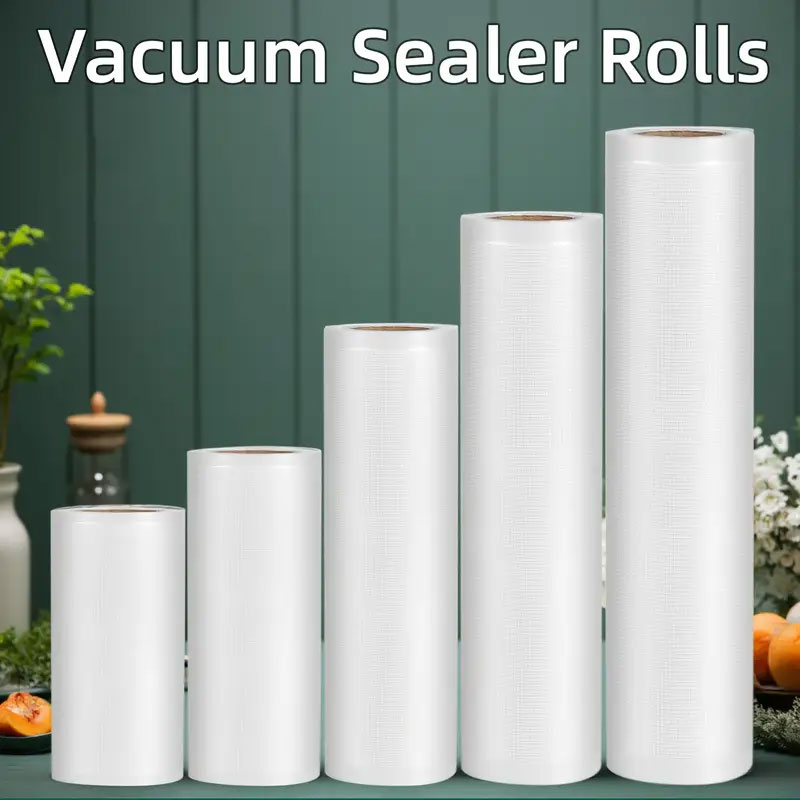 Meal Prep Vacuum Sealer - 500CM Vacuum Seal Bags Roll Non-Slip