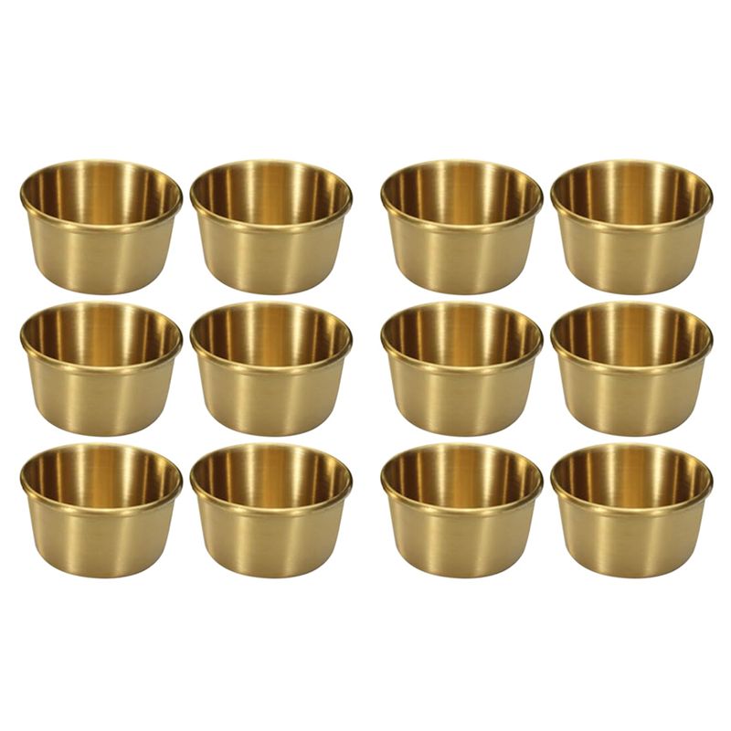 ABMI-12Pcs 2 Oz Stainless Stee - Sauce Dipping Cup ulasan dan harga