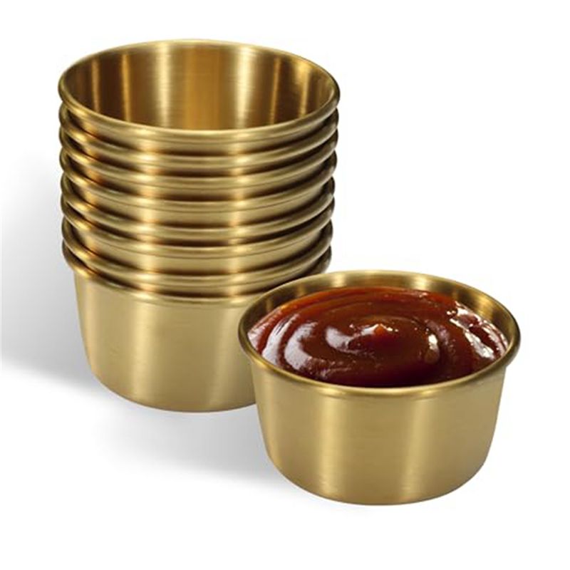 ABMI-12Pcs 2 Oz Stainless Stee - Sauce Dipping Cup ulasan dan harga