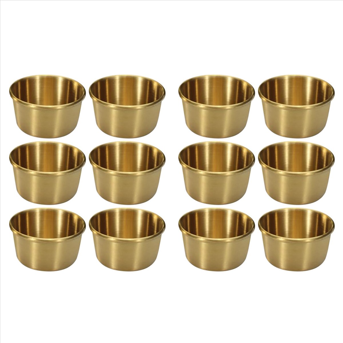 ABMI-12Pcs 2 Oz Stainless Stee - Sauce Dipping Cup ulasan dan harga