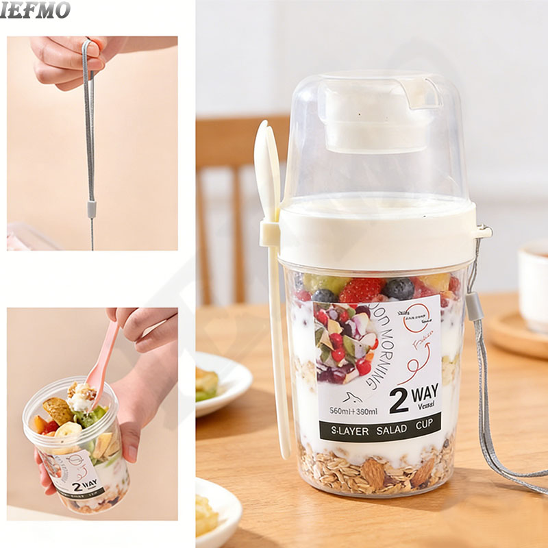 On-the-Go Salad Bowl Set with  - Meal Prep Yogurt Bowl ulasan dan harga