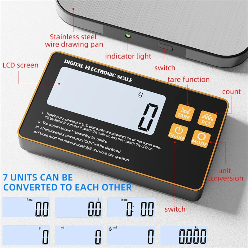 Wireless Kitchen Scale with Re - Meal Prep Ideas ulasan dan harga