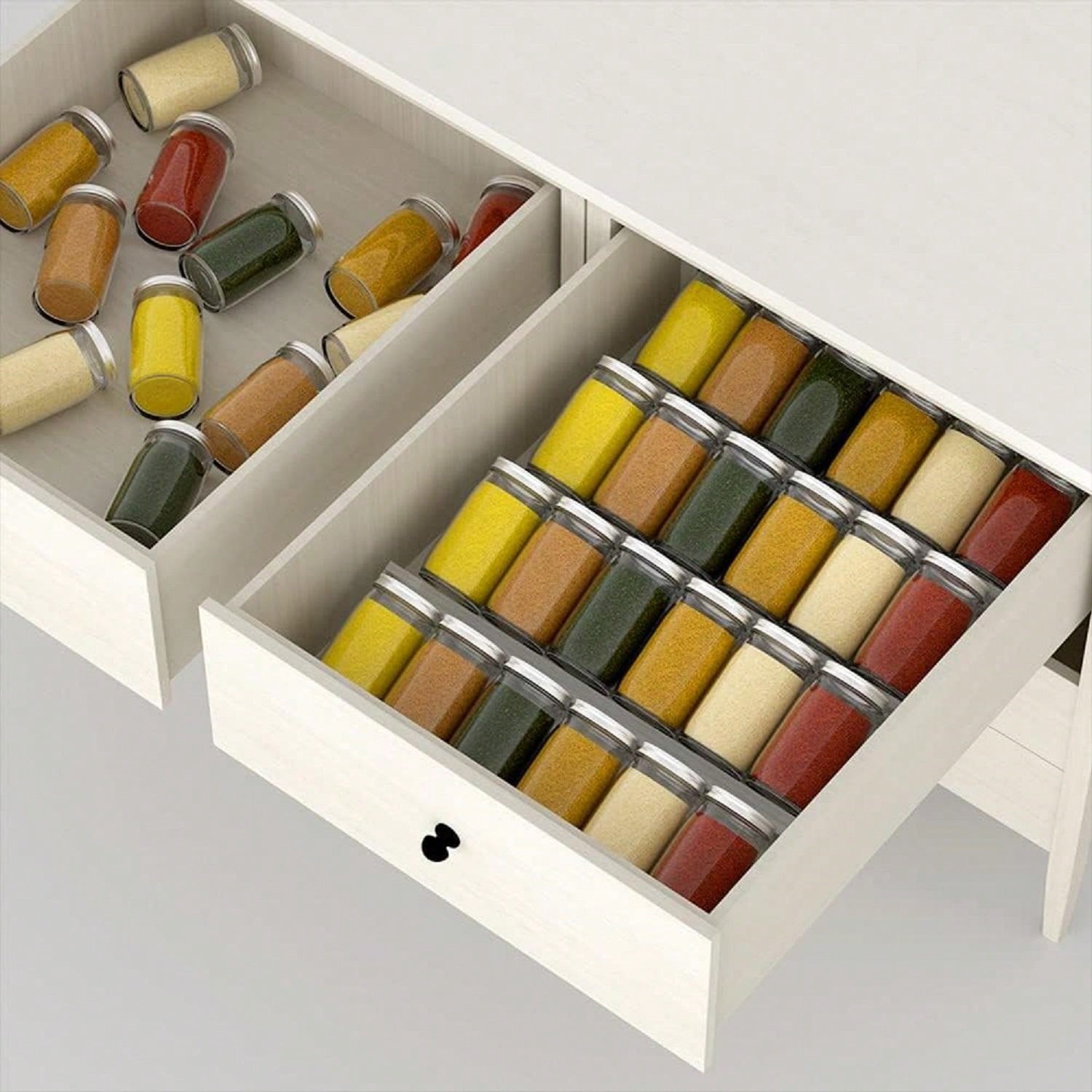 4 Layer Spice Drawer Organizer - Spice Jar Labels ulasan dan harga