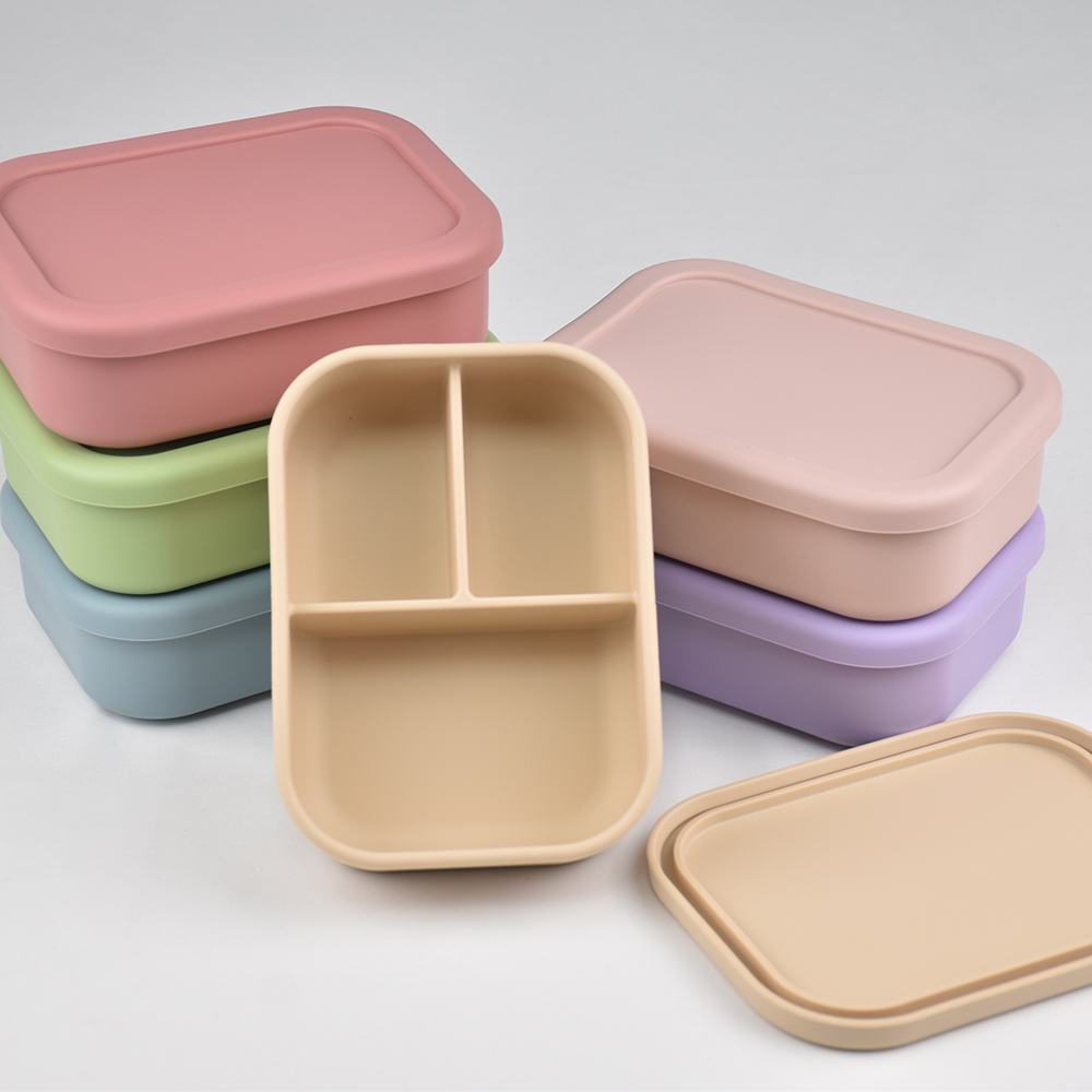 3-Compartment Food Grade Silic - Meal Prep Meal Ideas ulasan dan harga