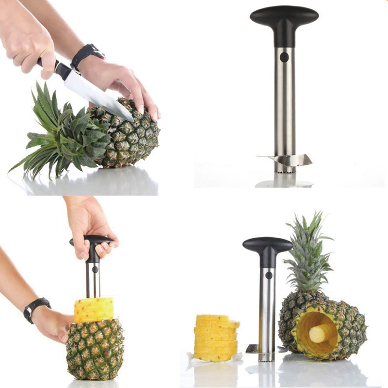 1Pc Stainless Steel Easy to us - Pineapple Corer Slicer ulasan dan harga