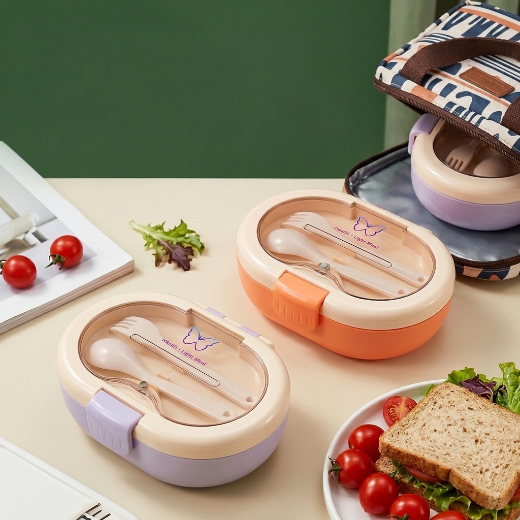 Portable Plastic Bento Lunch B - Meal Prep Meal Ideas ulasan dan harga
