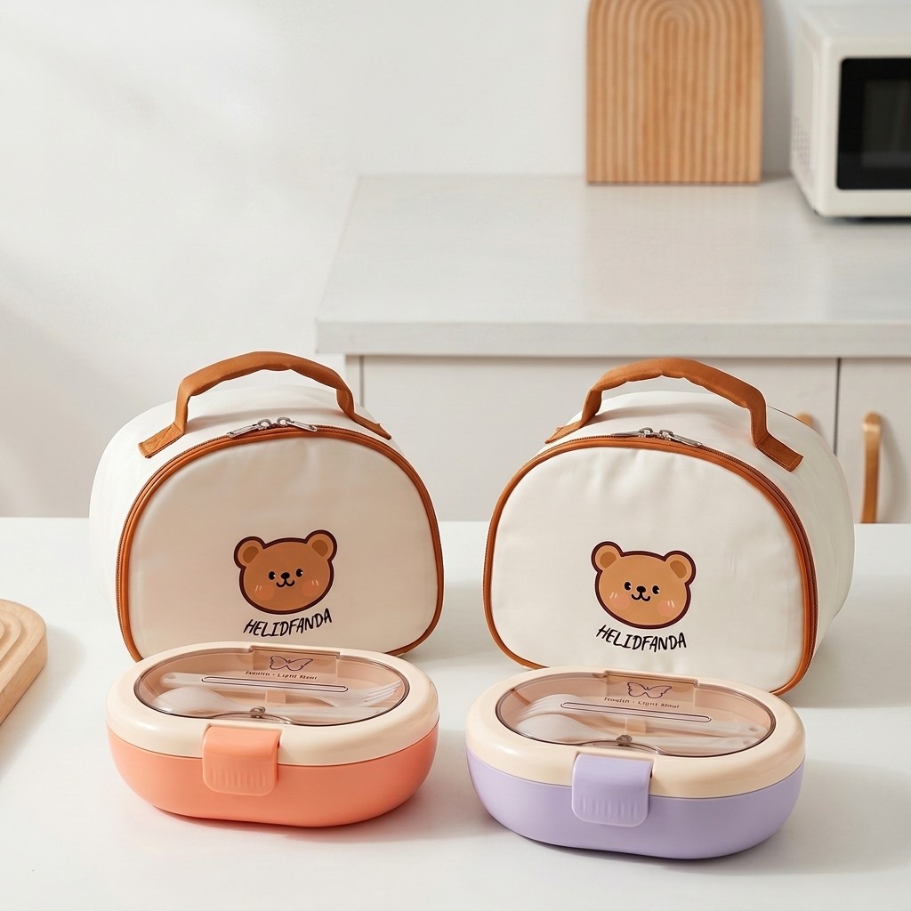Portable Plastic Bento Lunch B - Meal Prep Meal Ideas ulasan dan harga