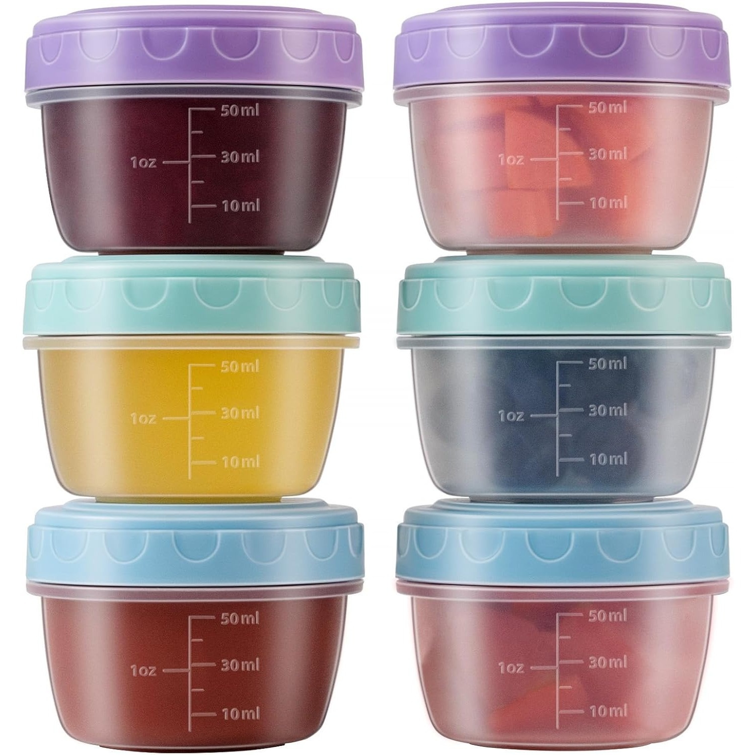 1-6 Pack 2.7 OZ Salad Dressing - Salad Container Jar ulasan dan harga