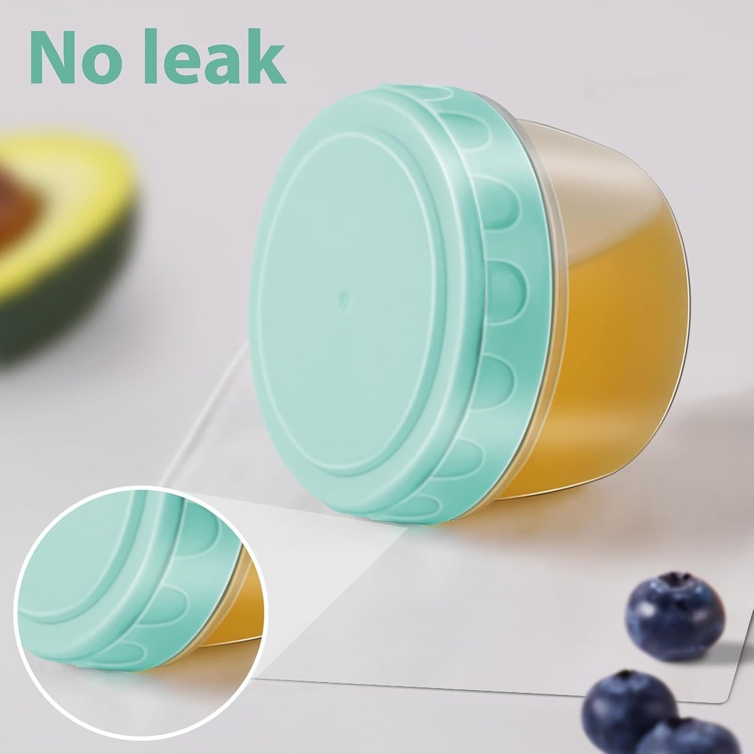 1-6 Pack 2.7 OZ Salad Dressing - Salad Container Jar ulasan dan harga