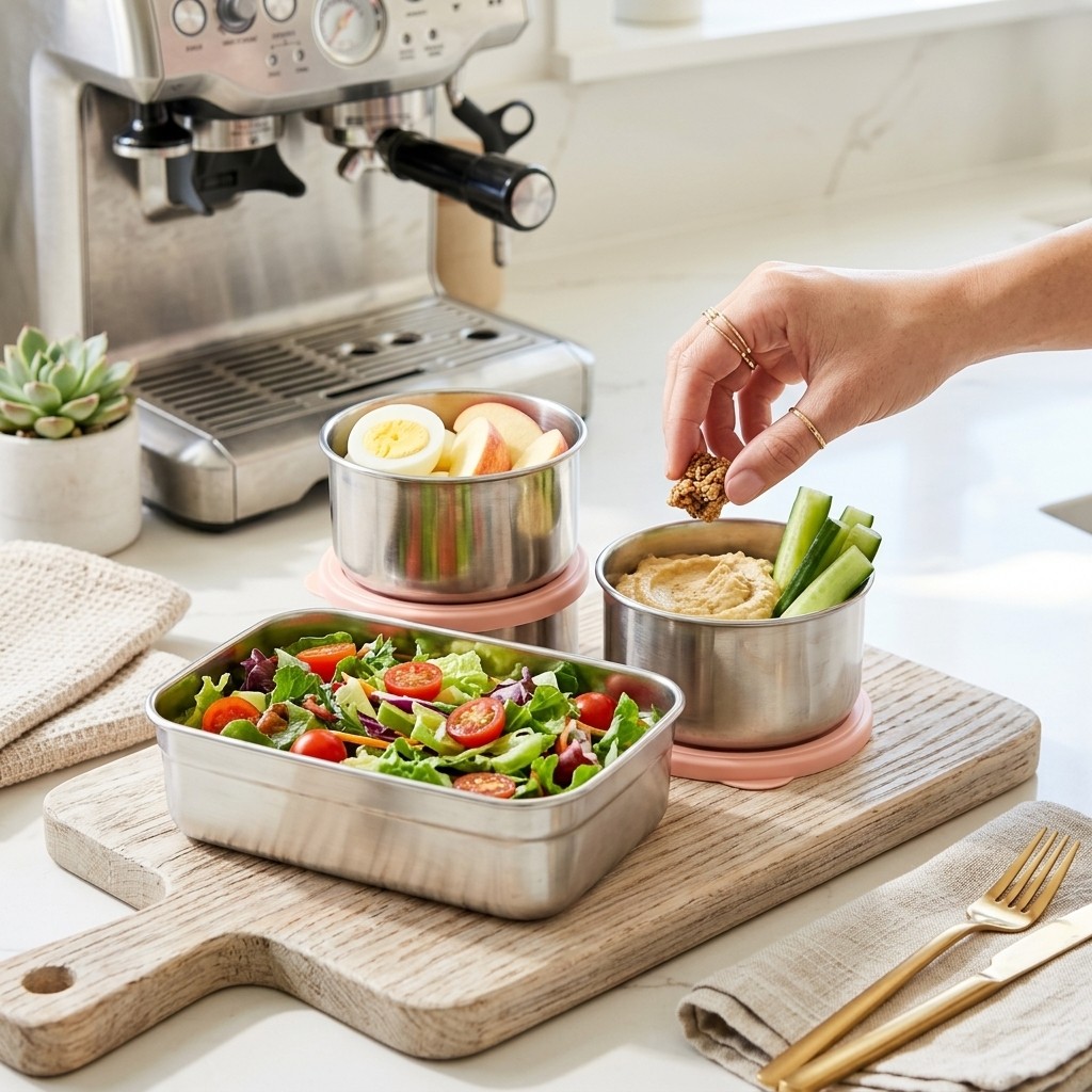 Microwave Safe 304 Stainless S - Meal Prep Ideas ulasan dan harga