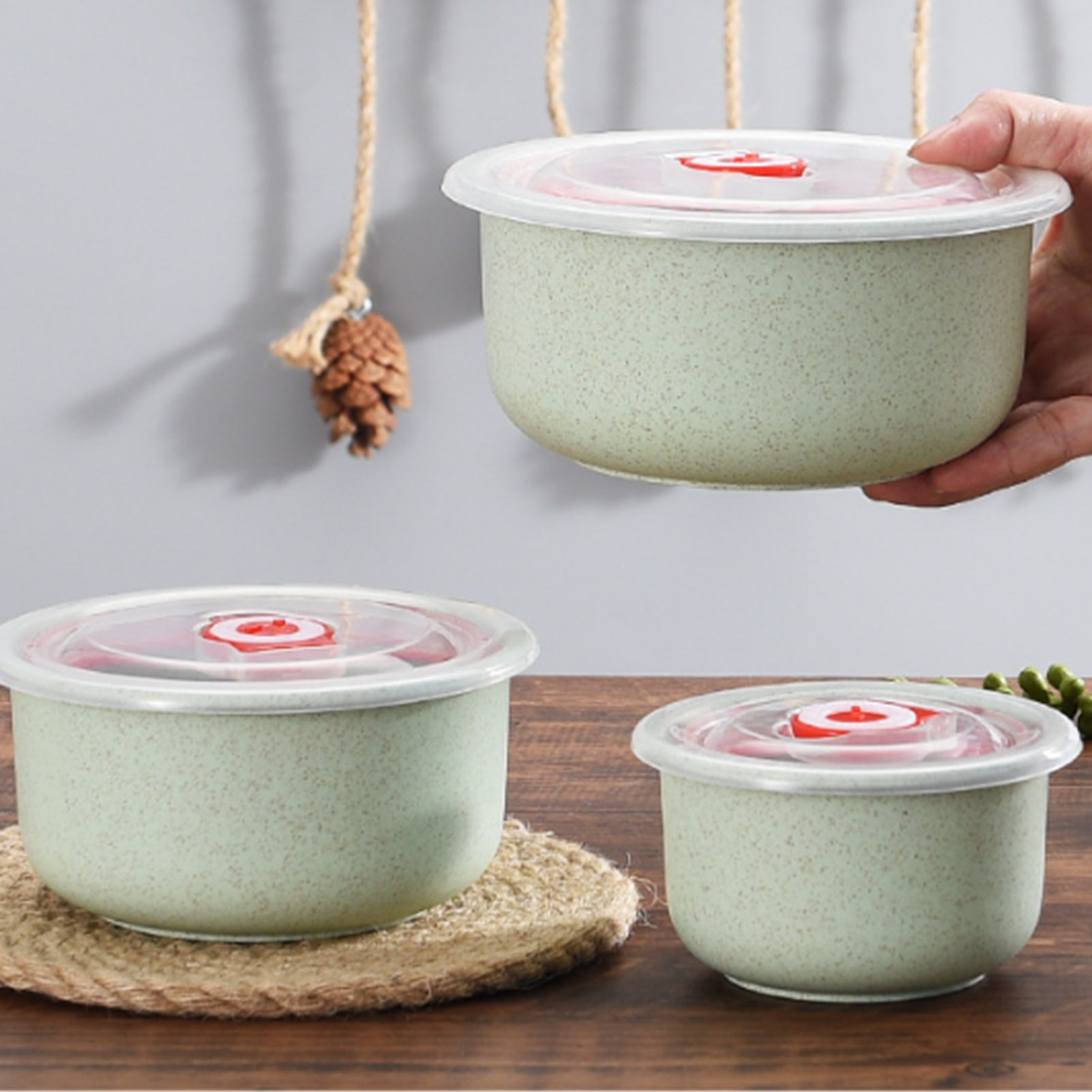 3pcs Food Storage Containers B - Meal Prep Ideas ulasan dan harga