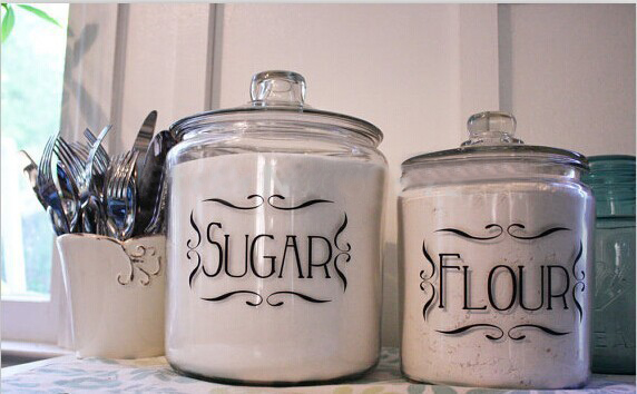 Kitchen Labels , Set of 4 kitc - Spice Jar Labels ulasan dan harga