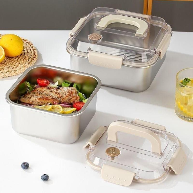 Portable Large Capacity Stainl - Salad Container Jar ulasan dan harga
