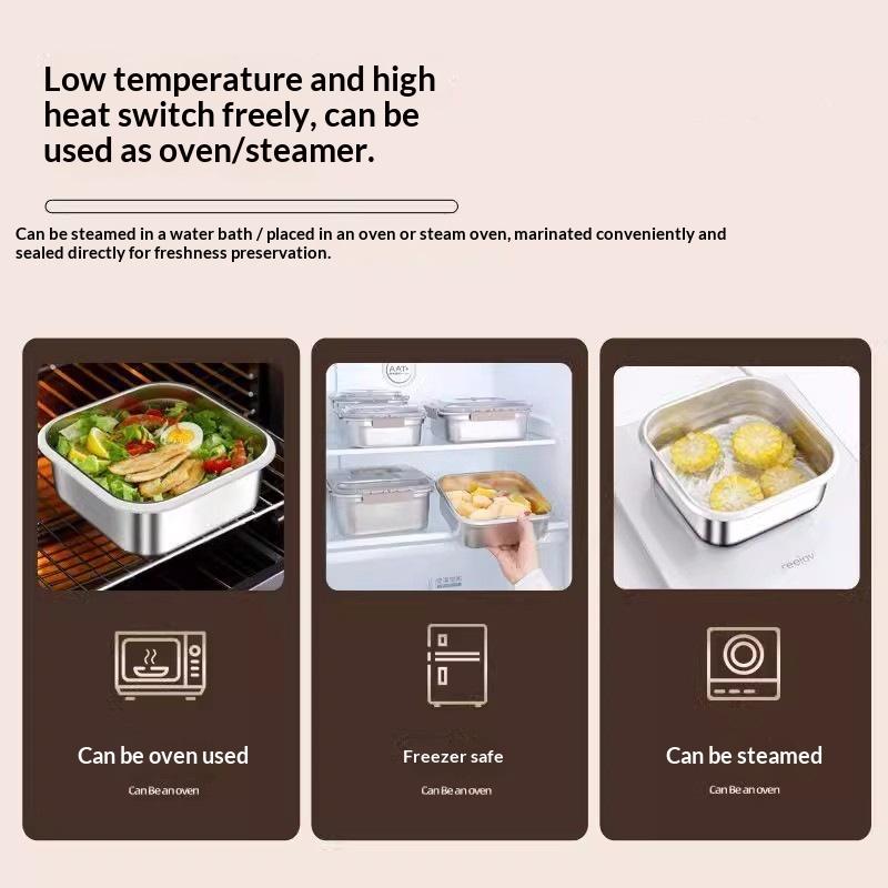 Portable Large Capacity Stainl - Salad Container Jar ulasan dan harga