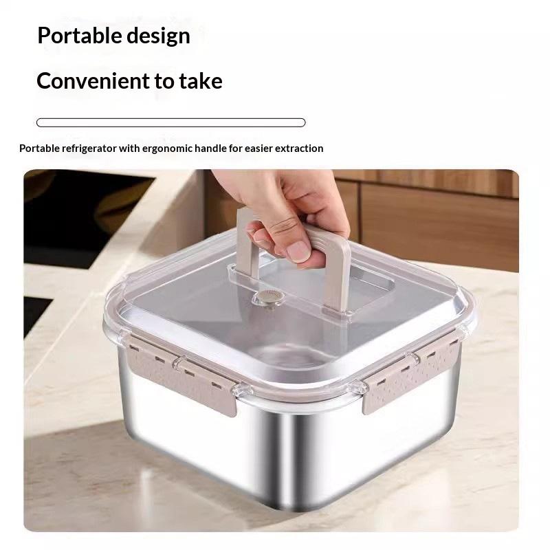 Portable Large Capacity Stainl - Salad Container Jar ulasan dan harga