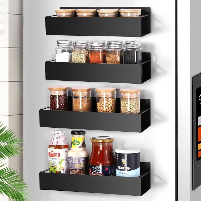 2 Pack Black Magnetic Spice Ra - Spice Jar Labels ulasan dan harga