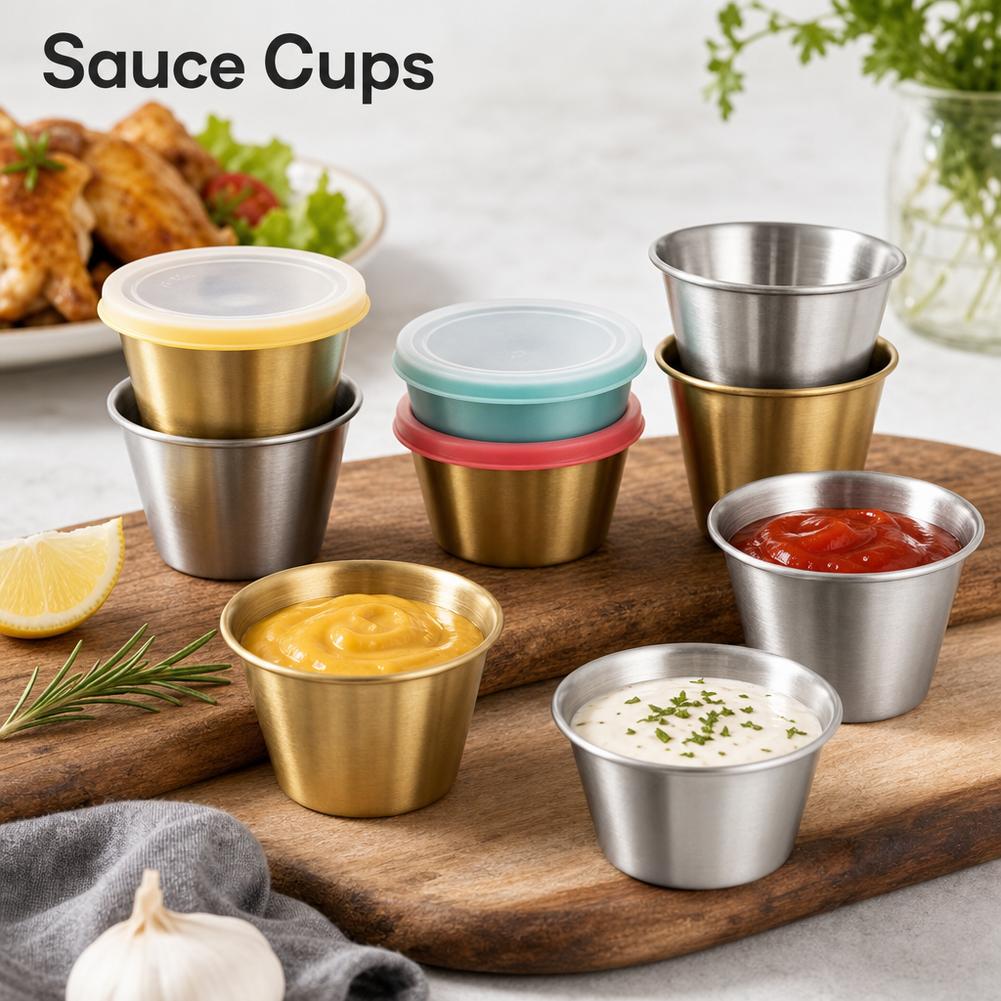 Stainless Steel Sauce Cups Min - Sauce Dipping Cup ulasan dan harga