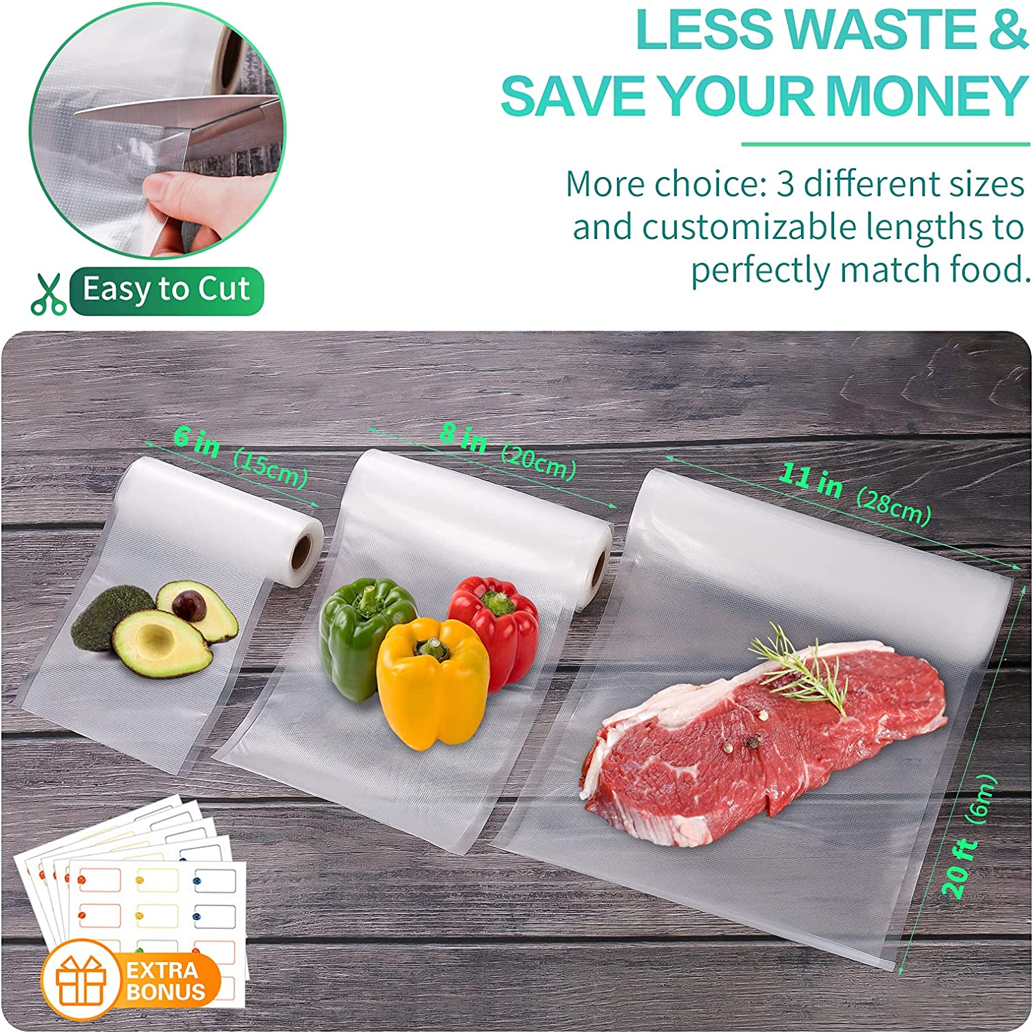 Kitchen Bags For Vacuum Food V - Meal Prep Vacuum Sealer ulasan dan harga