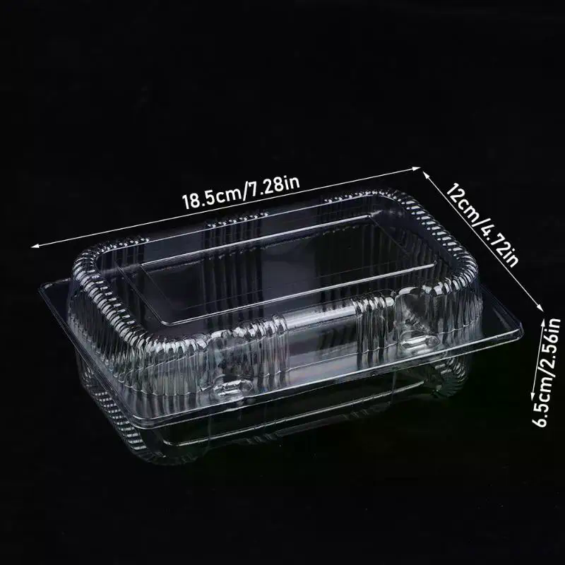 Plastic Clear Boxes With Lids  - Salad Container Jar ulasan dan harga
