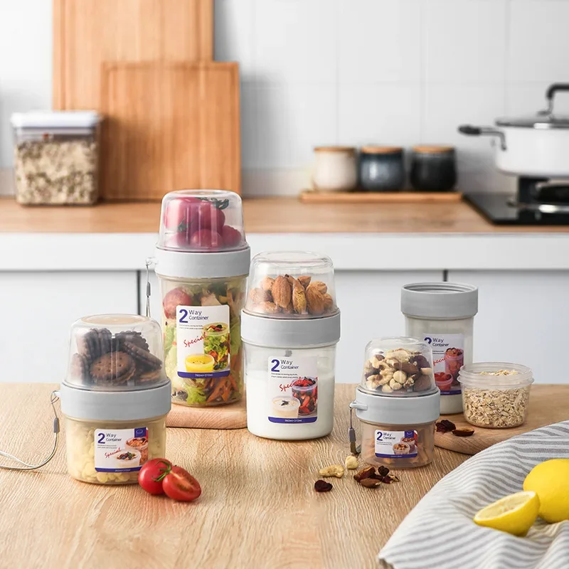 Breakfast Oatmeal Cereal Nut Y - Salad Container Jar ulasan dan harga