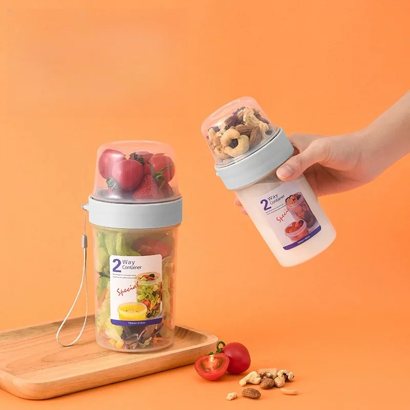 Breakfast Oatmeal Cereal Nut Y - Salad Container Jar ulasan dan harga