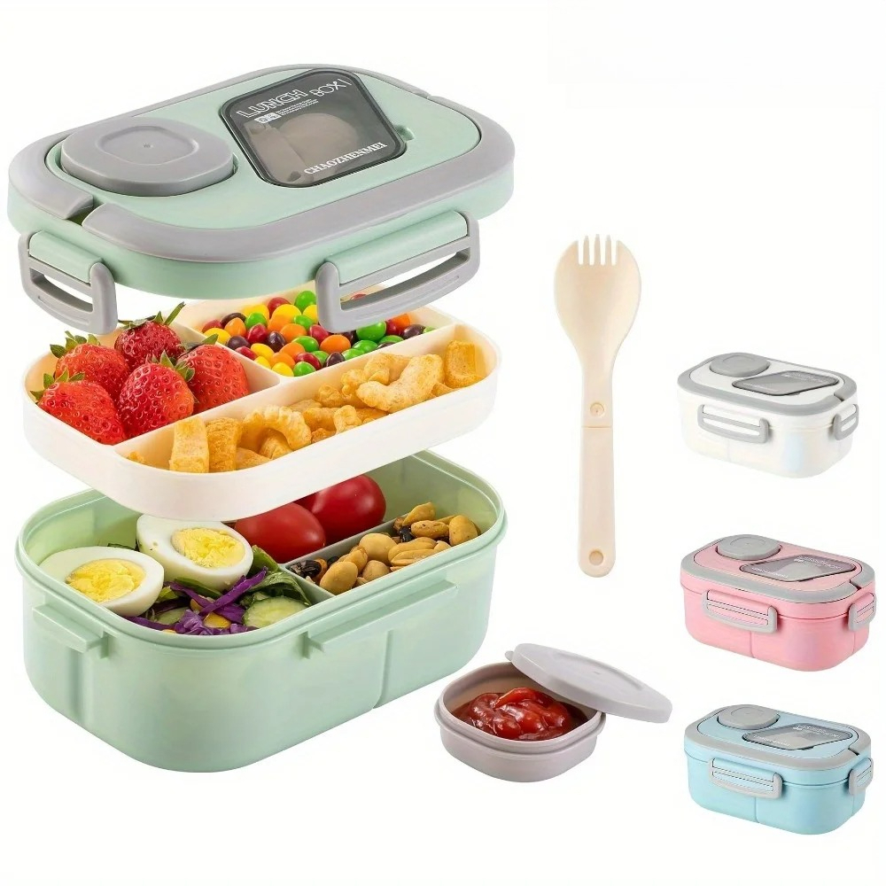 Bento Lunch Box Salad Containe - Salad Container Jar ulasan dan harga
