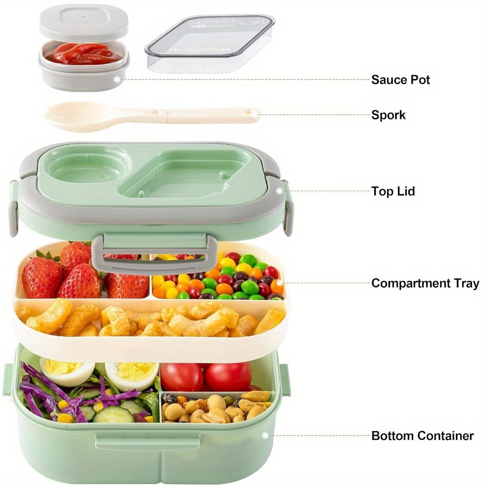 Bento Lunch Box Salad Containe - Salad Container Jar ulasan dan harga