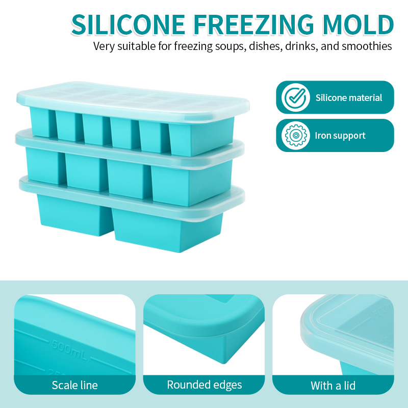 2 or 3-piece Silicone Freezer  - Meal Prep Ideas ulasan dan harga