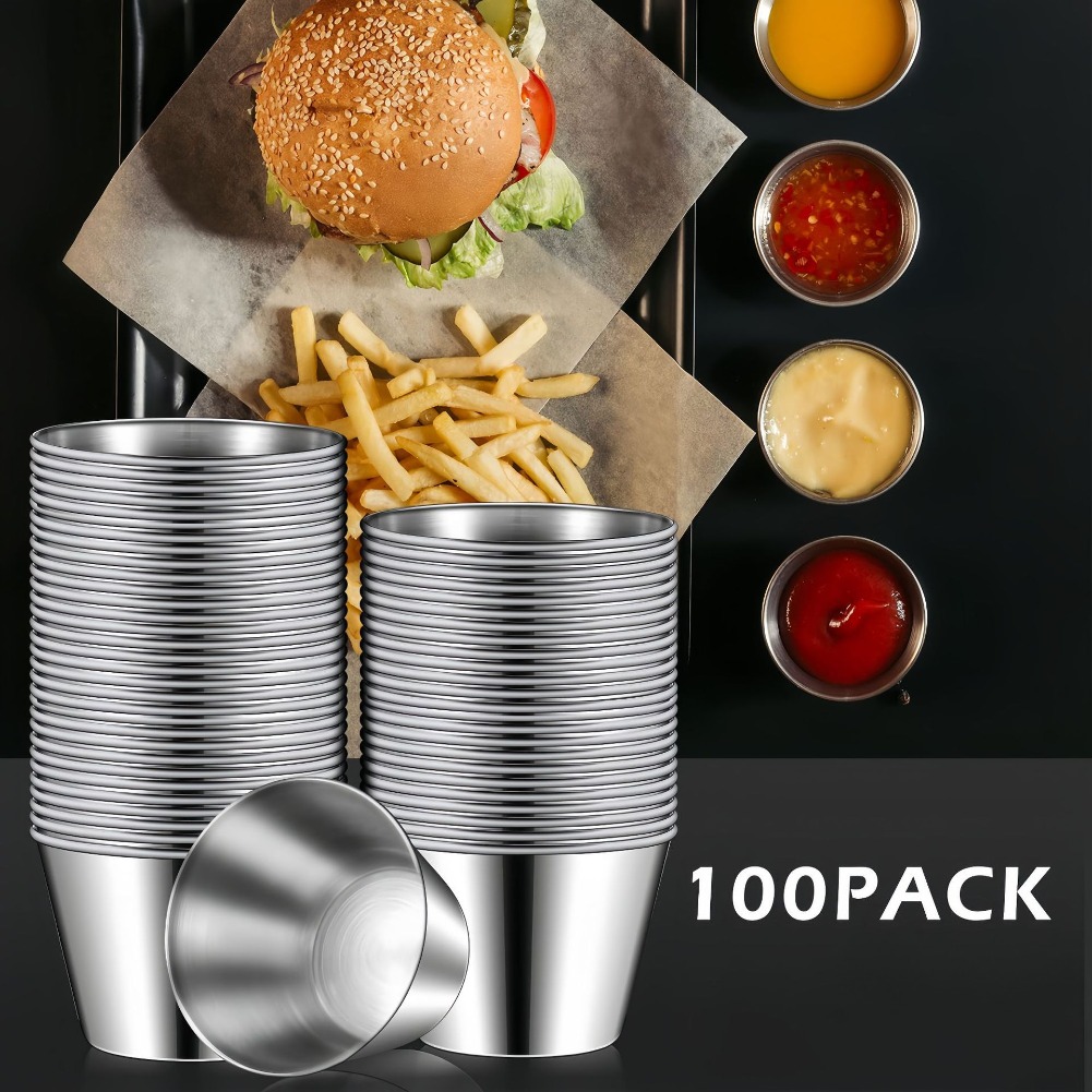 Mini Stainless Steel Sauce Cup - Sauce Dipping Cup ulasan dan harga