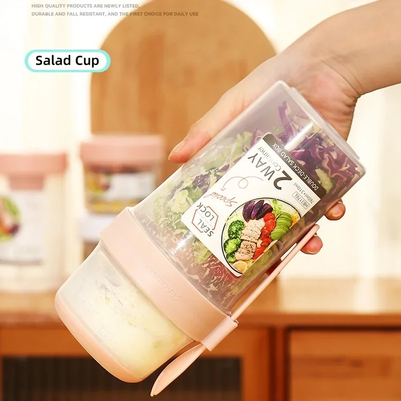 JUSTINLAU Portable Fitness Wei - Salad Container Jar ulasan dan harga