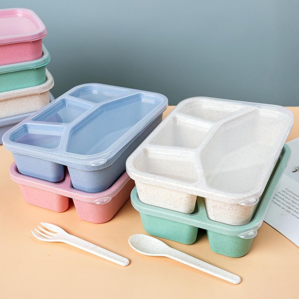 4 Compartments Kids Bento Box  - Meal Prep Meal Ideas ulasan dan harga