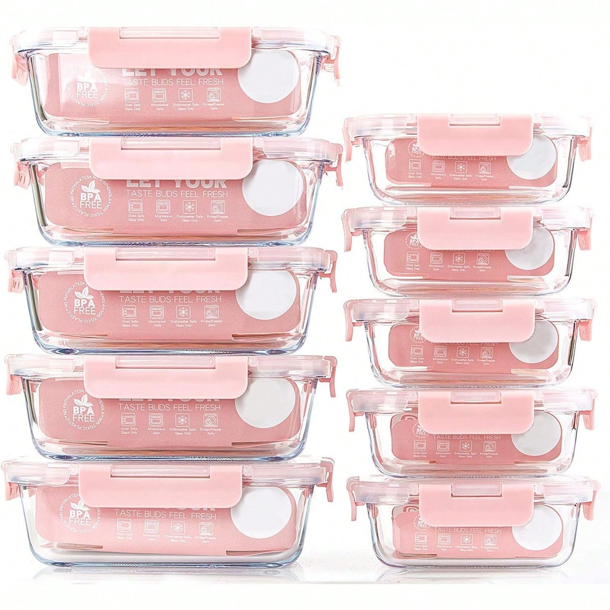 10 Pack Glass Meal Prep Contai - Meal Prep Ideas ulasan dan harga