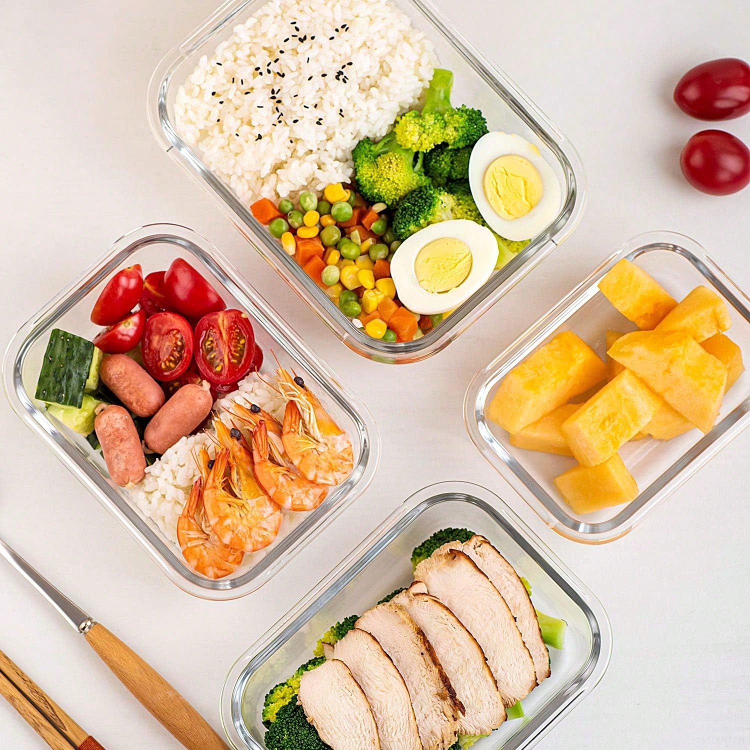10 Pack Glass Meal Prep Contai - Meal Prep Ideas ulasan dan harga