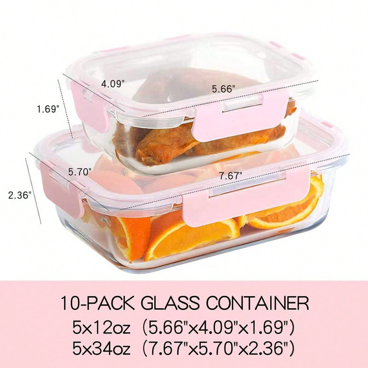 10 Pack Glass Meal Prep Contai - Meal Prep Ideas ulasan dan harga