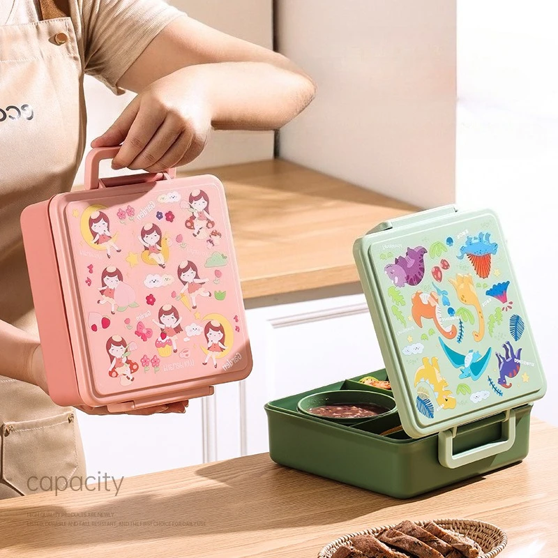 Lunch Box Cartoon Fruit Salad  - Salad Container Jar ulasan dan harga