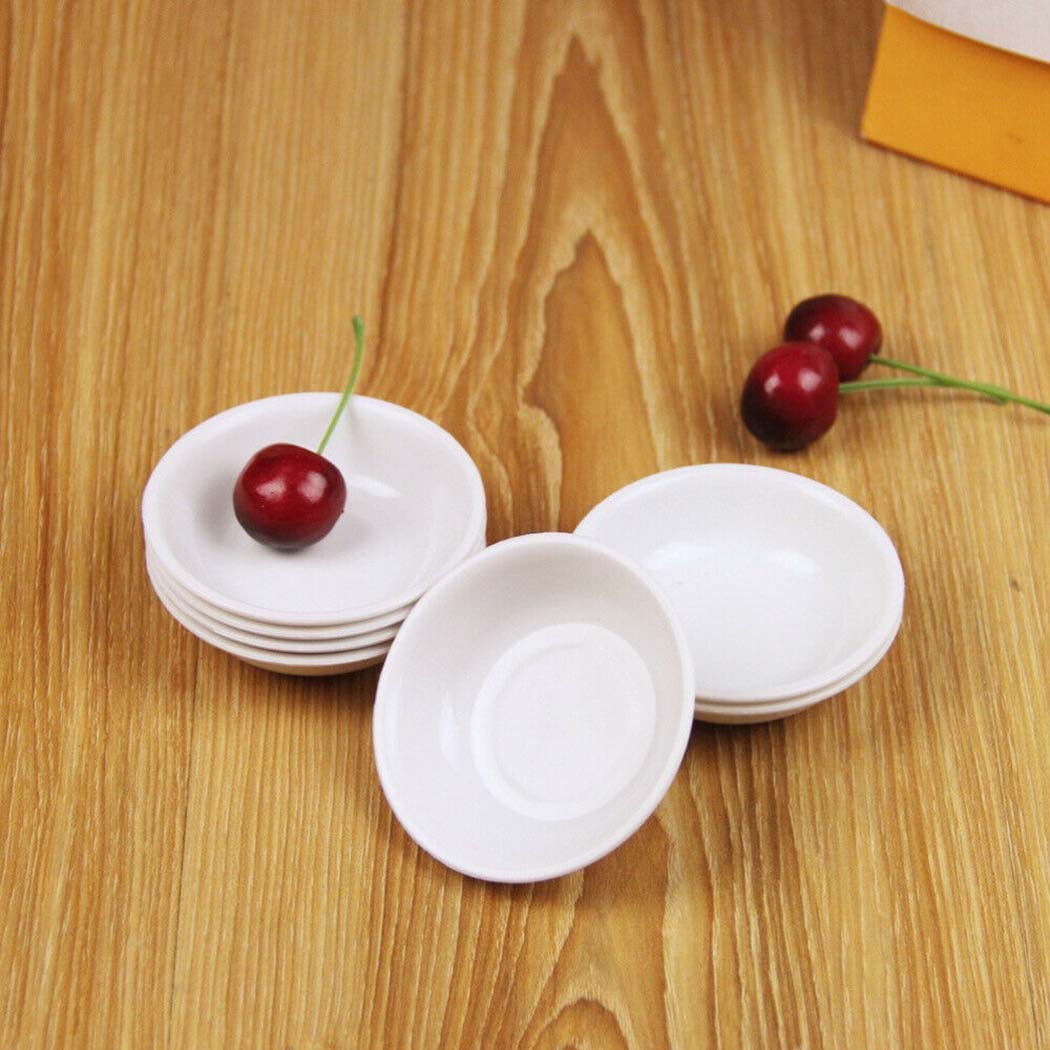 5pcs White Plastic Sauce Dishe - Sauce Dipping Cup ulasan dan harga