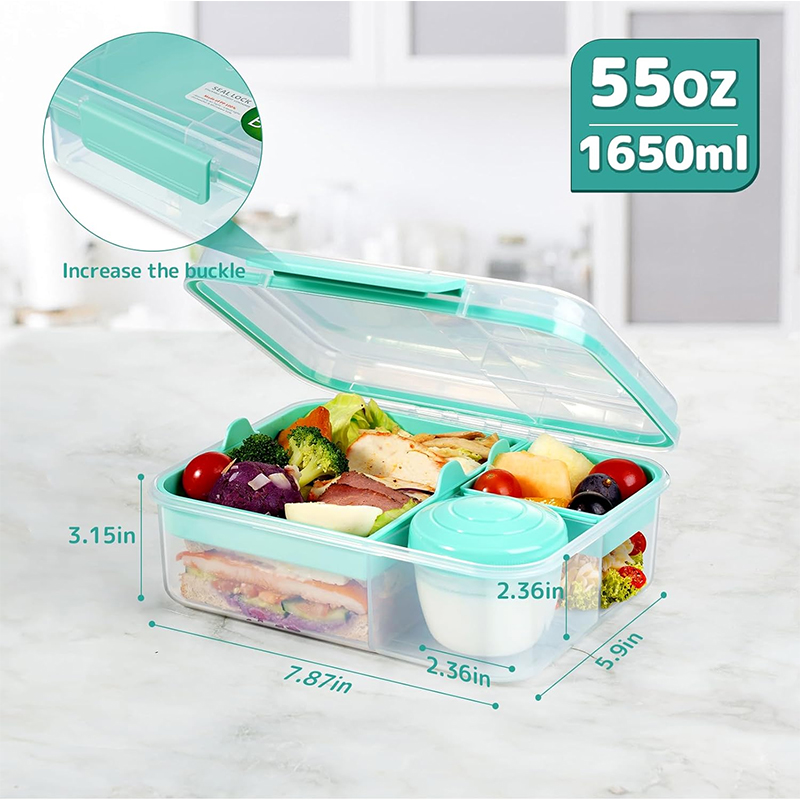 4 Compartment Leakproof Bento  - Meal Prep Meal Ideas ulasan dan harga