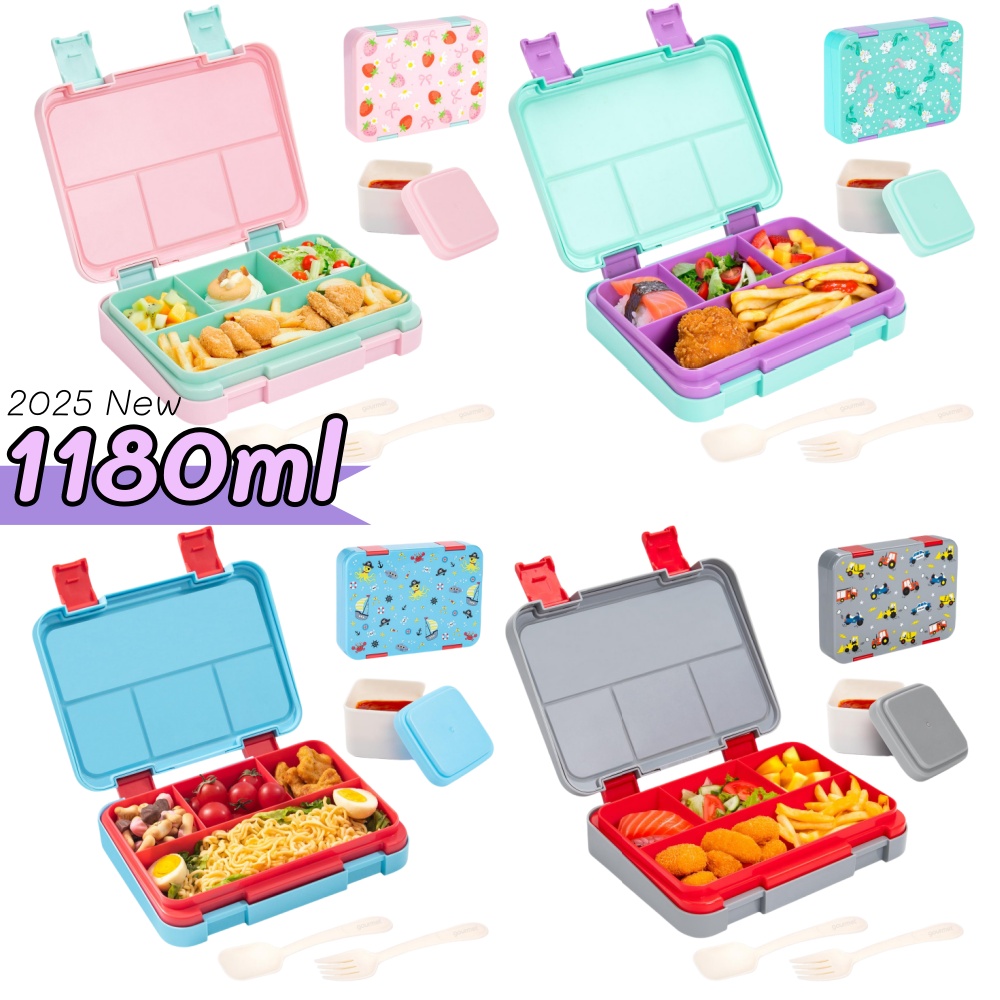 40oz Cartoon Pattern Bento Lun - Meal Prep Ideas ulasan dan harga