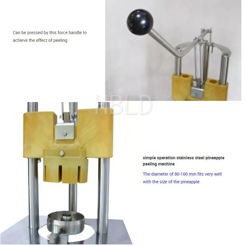 Manual Pineapple Peeling Machi - Pineapple Corer Slicer ulasan dan harga