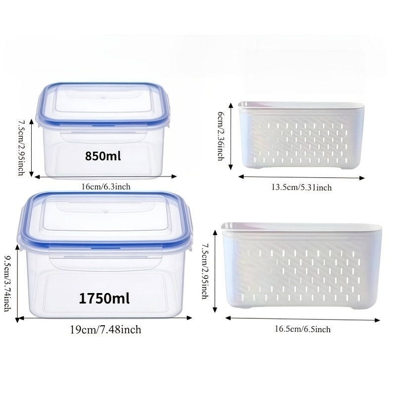 4pcs/Set Leak-Proof Food Stora - Meal Prep Ideas ulasan dan harga
