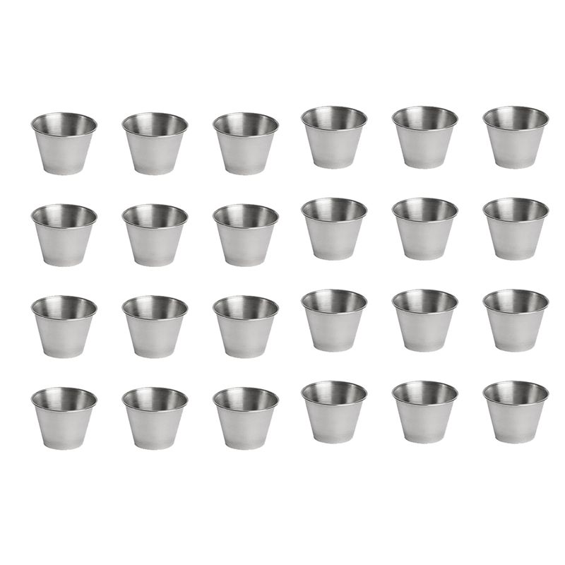 ABWR-72 Pack Stainless Steel C - Sauce Dipping Cup ulasan dan harga
