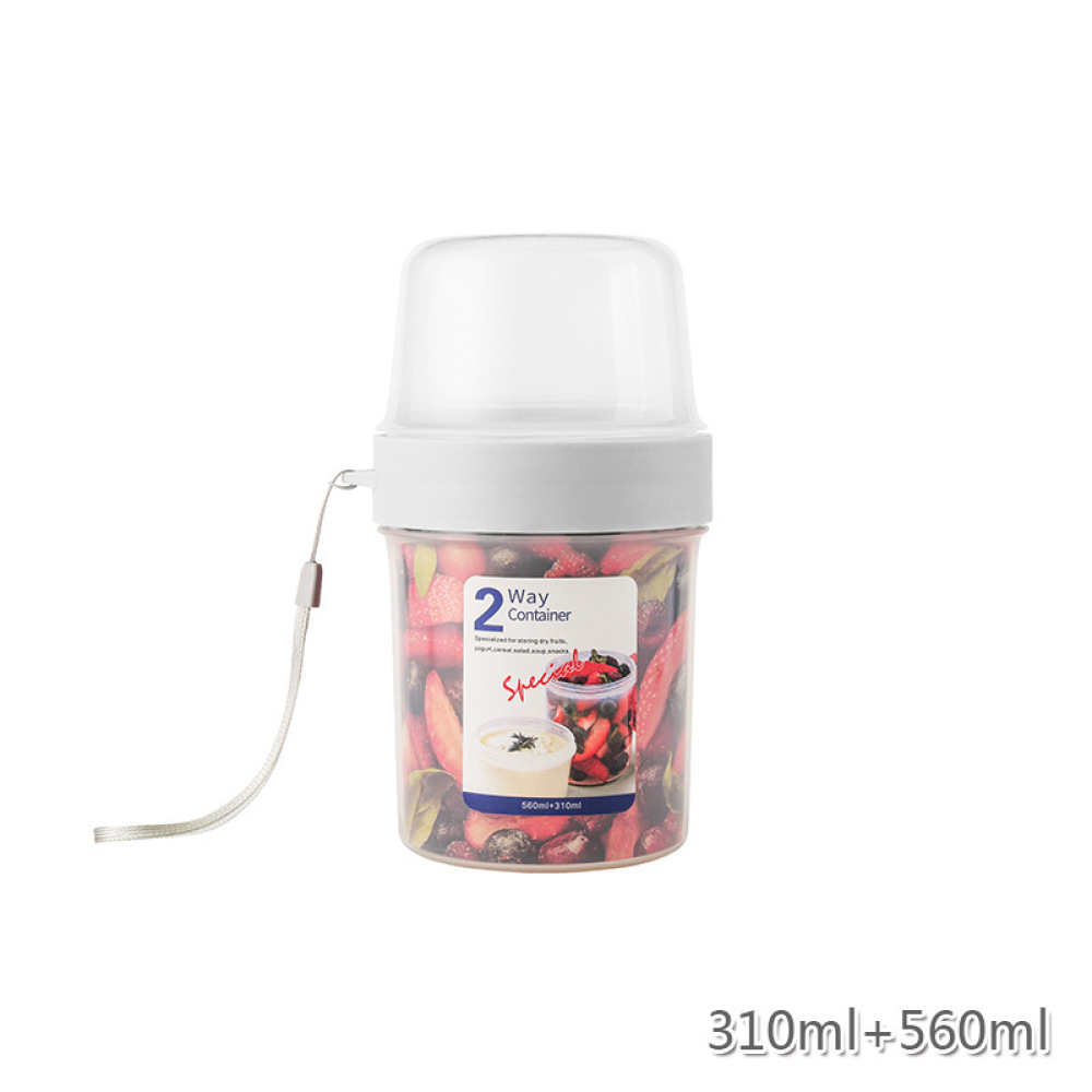 Portable Dual Layer Food Stora - Meal Prep Yogurt Bowl ulasan dan harga