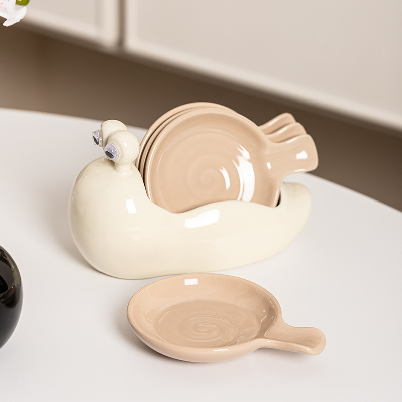 Snail Ceramic Small Dish House - Sauce Dipping Cup ulasan dan harga