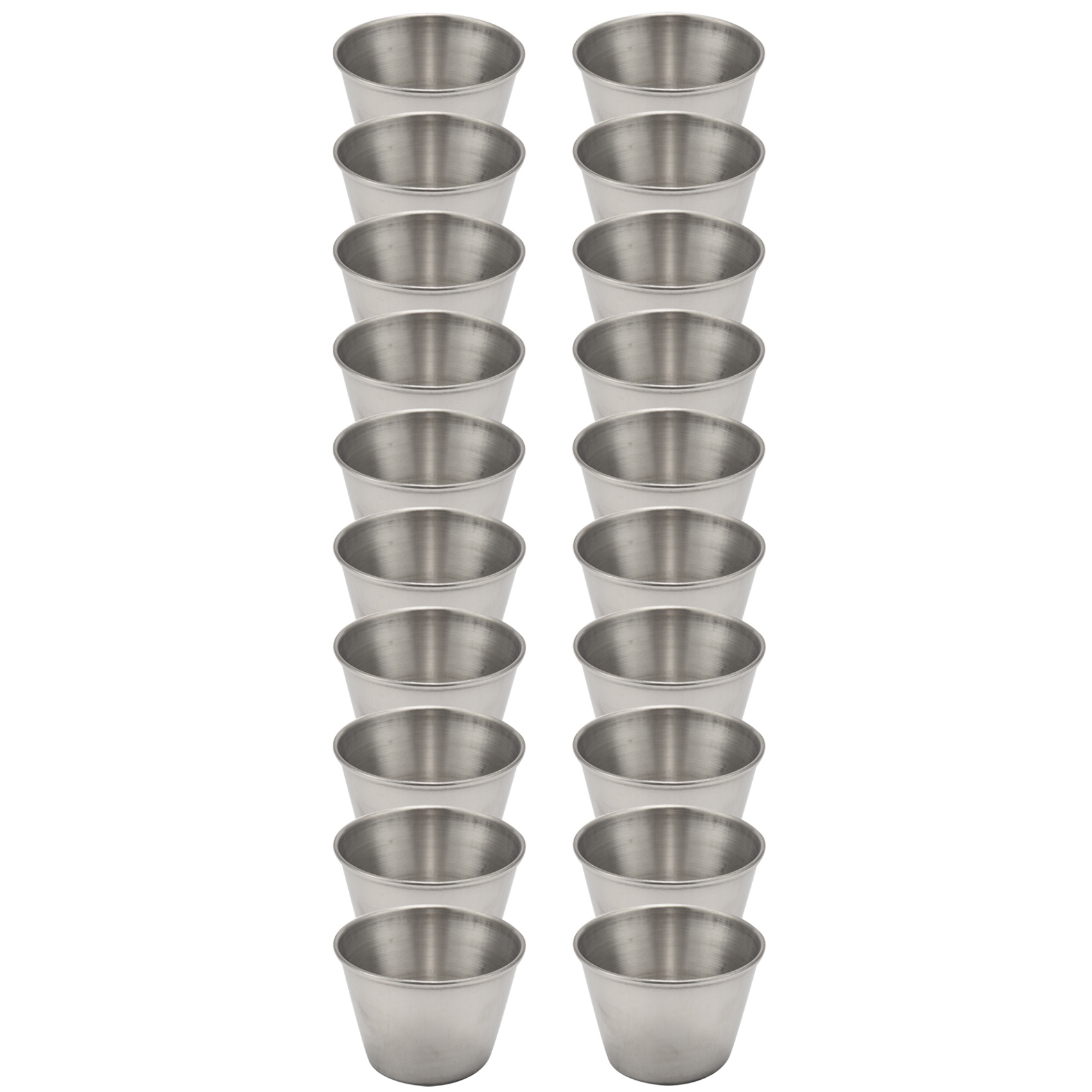 20 Pack Stainless Steel Sauce  - Sauce Dipping Cup ulasan dan harga