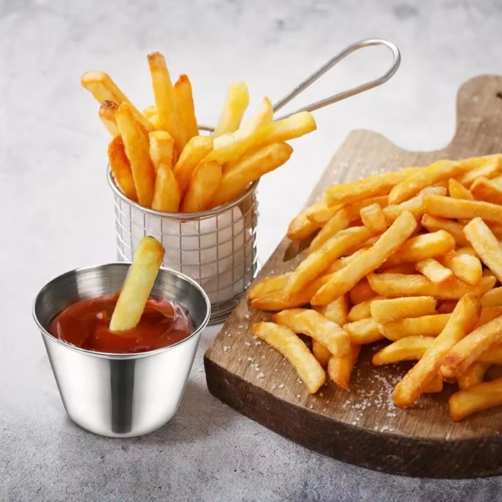 Round Stainless Steel Sauce Cu - Sauce Dipping Cup ulasan dan harga