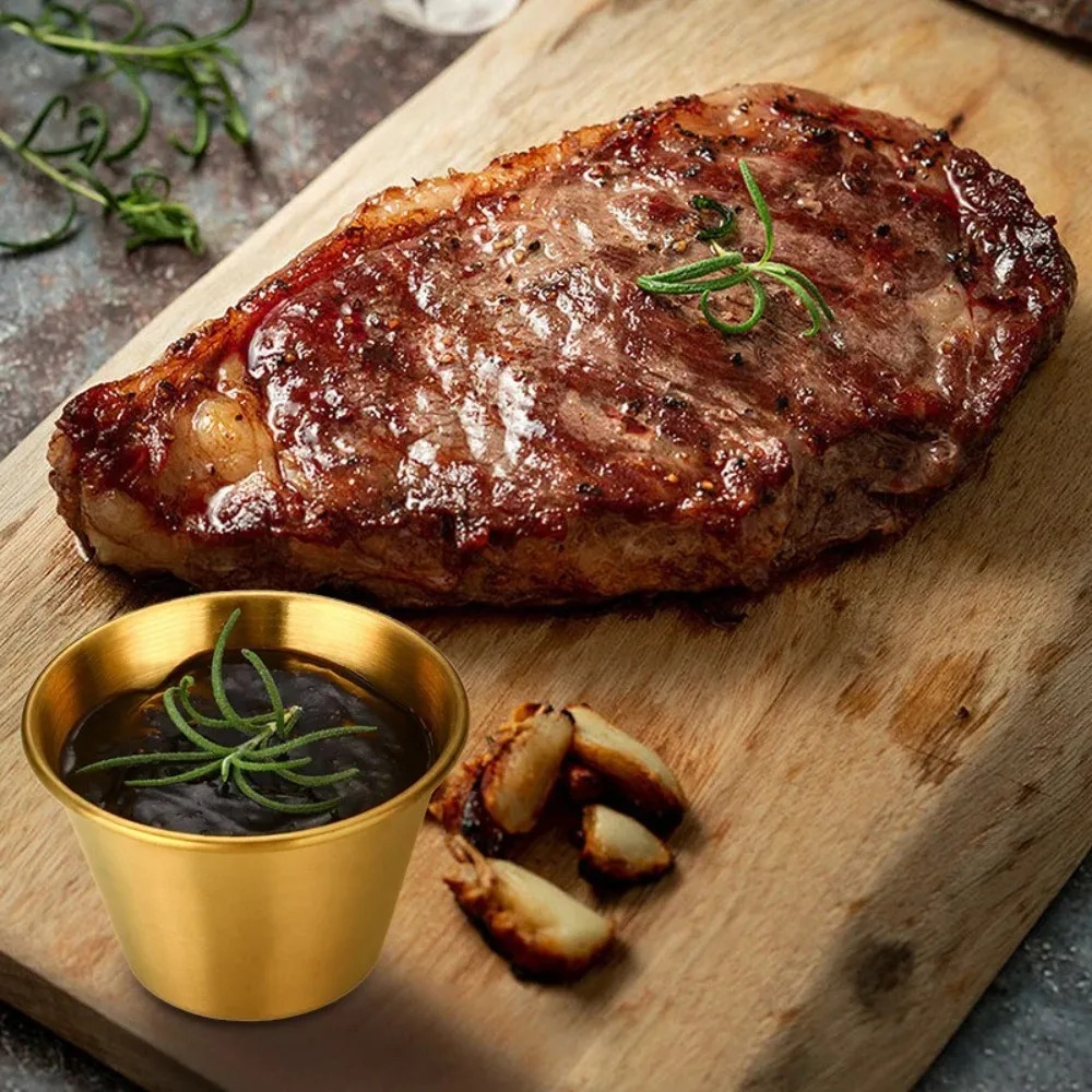 Round Stainless Steel Sauce Cu - Sauce Dipping Cup ulasan dan harga