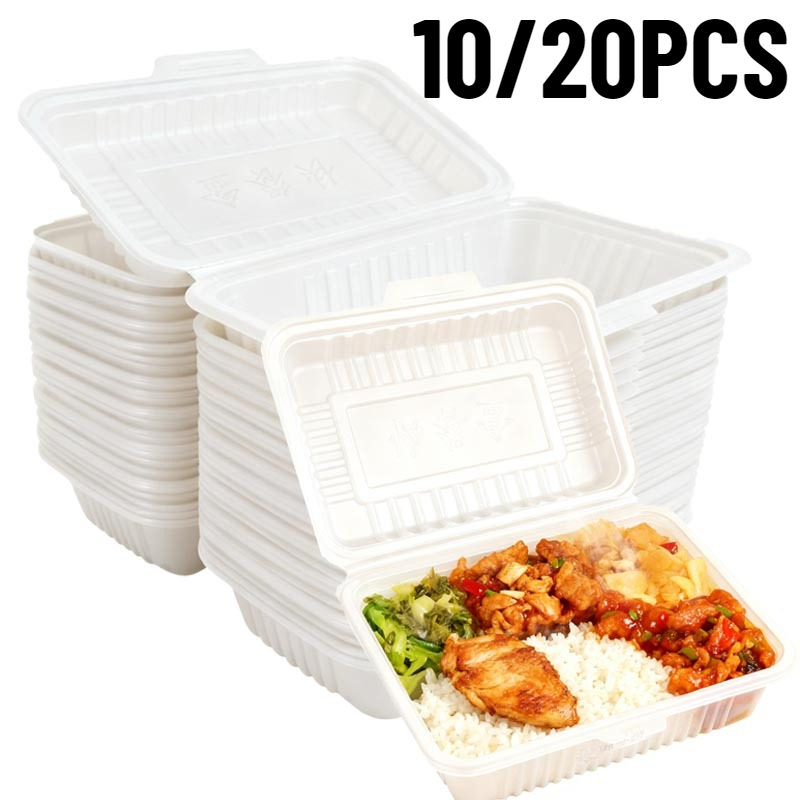10/20PCS Disposable Lunch Boxe - Salad Container Jar ulasan dan harga