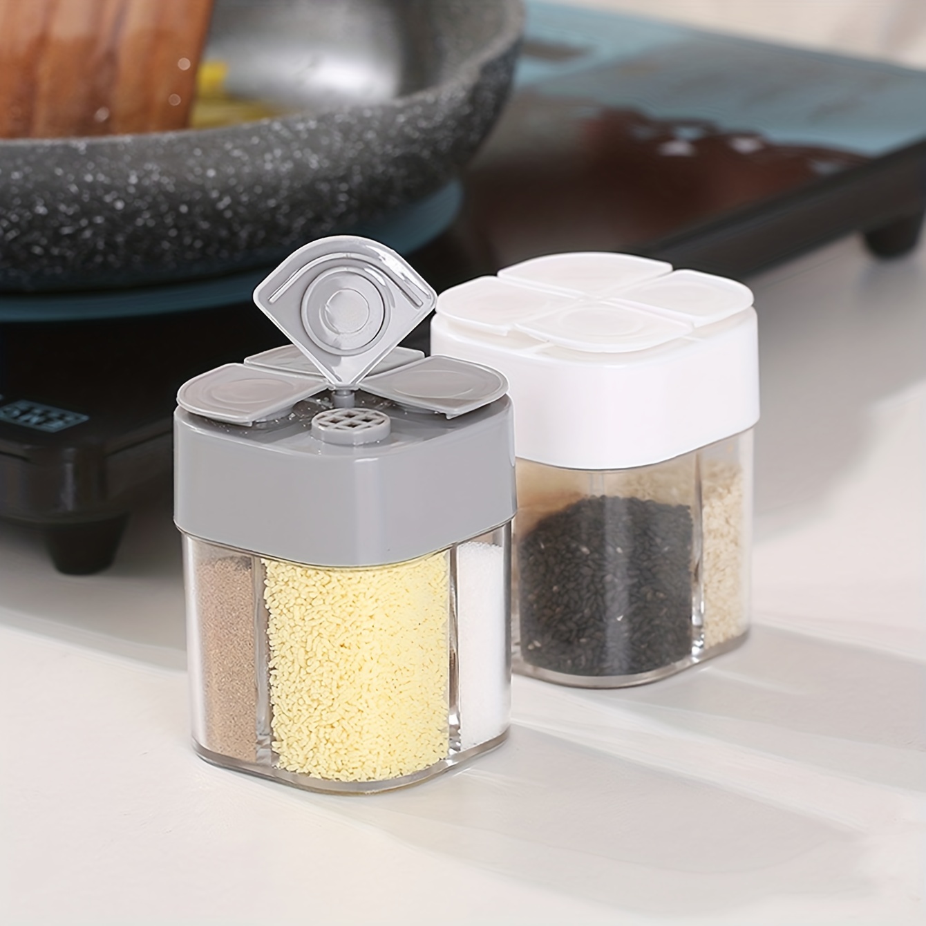 4in1 Camping Seasoning Shaker  - Spice Jar Labels ulasan dan harga