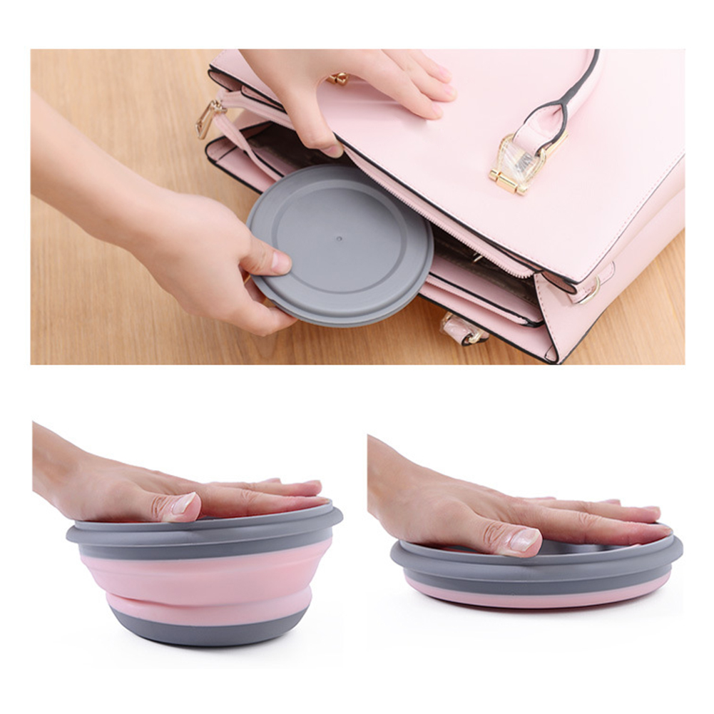Portable Folding Lunch Box Bow - Salad Container Jar ulasan dan harga